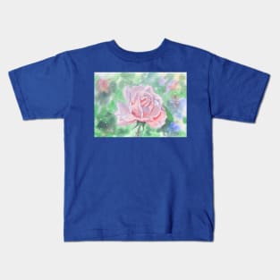 A rose with dew drops Kids T-Shirt